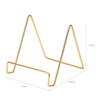 QUVIO Boekenstandaard metaal - Goud - thumbnail