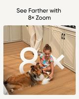 eufy Security Indoor Cam S350 Dual Camera's 4K UHD Indoor Beveiligingscamera met 8× Zoom en 360° PTZ, ideaal voor babyfoon, huisdiercamera, hondencamera/thuisbeveiliging, AI voor mensen/huisdieren, - thumbnail
