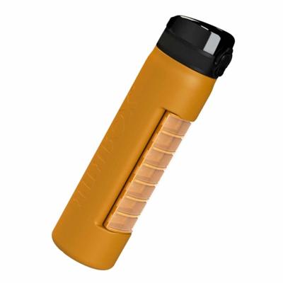 2Go drinkfles met medicijndoosje | Kies uw kleur : Geel | Anabox 2Go drinkfles met medicijndoosje | Kies uw kleur : Geel | Anabox