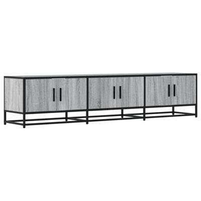 Tv-meubel 180x35x41 cm bewerkt hout grijs sonoma eikenkleurig - thumbnail