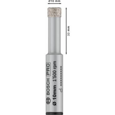 Bosch Accessoires PRO Ceramic dry diamantboor | 10 x 33 x 13 mm - 2608599056 Bosch Accessoires PRO Ceramic dry diamantboor | 10 x 33 x 13 mm - 2608599056