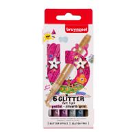 Viltstift bruynzeel kids 6 glitterkleuren - thumbnail