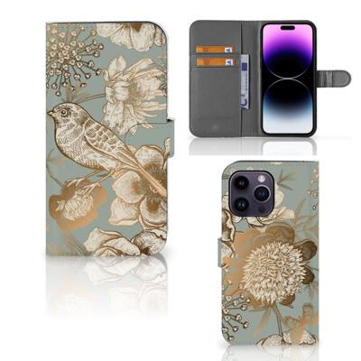 Hoesje voor iPhone 15 Pro Max Vintage Bird Flowers Hoesje voor iPhone 15 Pro Max Vintage Bird Flowers