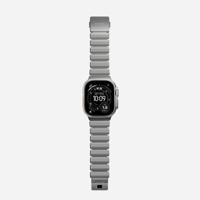 Nomad Stratos band natural hardware (45-49mm) - Icy blue glow - thumbnail