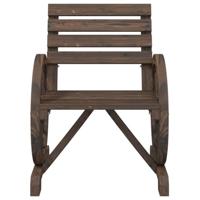 Tuinstoelen 2 st 58x58x78,5 cm massief vurenhout - thumbnail
