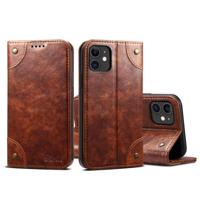 Voor iPhone 11 barok eenvoudige horizontale Flip lederen draagtas met houder & kaartsleuven & portemonnee (licht bruin) - thumbnail