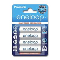 4 x AA Panasonic Eneloop batterijen - 2000mAh - thumbnail