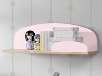 Hangplank KIKI 65 cm roze - thumbnail