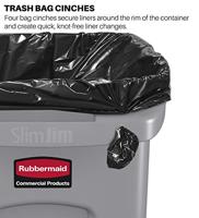 Rubbermaid afvalcontainer Slim Jim, 87 liter, grijs - thumbnail
