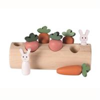 Log konijnen en houten groenten - thumbnail