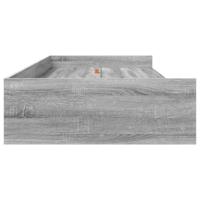 Opbergbedframe met hoofdeinde Grijs Sonoma 80 x 200 cm Bewerkt hout - thumbnail