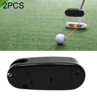 2 PC's Golf Putter Laser zicht Corrector Golf Training Accessoires (zwart) - thumbnail