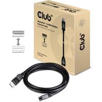 CLUB3D CAC-1022 kabeladapter/verloopstukje Displayport 1.4 Zwart - thumbnail