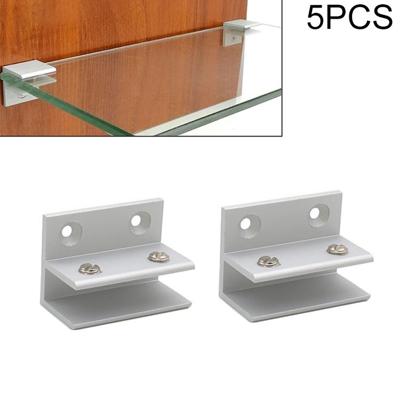 5 STKS F-type aluminiumlegering glas combinatie klem kabinet partitie Fixing clip grootte: L gecliped 10-13mm