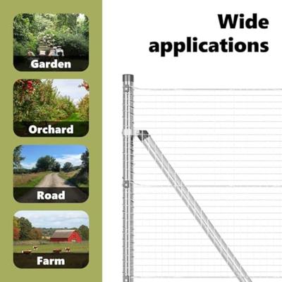 VidaXL Afrasteringspaal zilver 50 x 0,4 m (19 x 19 mm gaas) staal