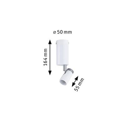 Paulmann 79523 Runa Plafondlamp GU10 Wit, Grijs Paulmann 79523 Runa Plafondlamp GU10 Wit, Grijs