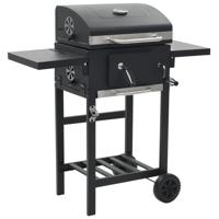 Houtskoolbarbecue met onderplank zwart - thumbnail