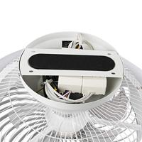 QAZQA Plafondventilator zilver incl. LED met afstandsbediening - - thumbnail