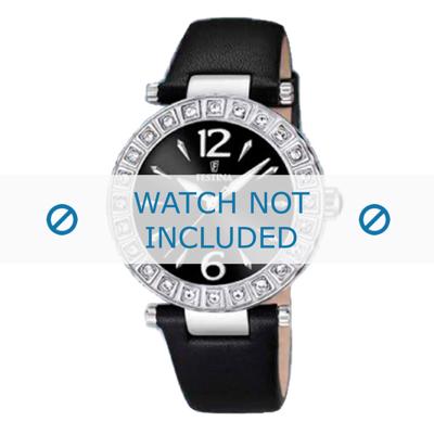 Festina horlogeband F16645-4 Leder Zwart