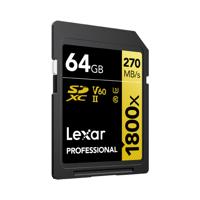 Lexar Professional SDXC 64GB BL 1800X UHS-II V60 Gold - thumbnail