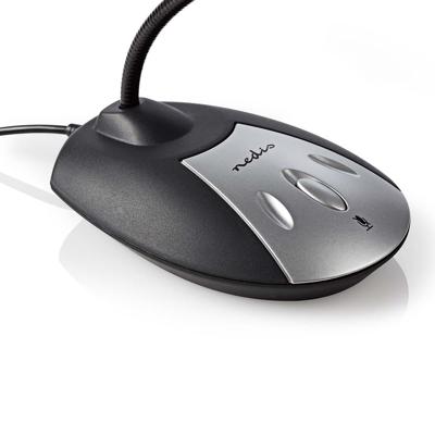 Nedis MICDU100BK Bedrade Microfoon Usb Zwart/grijs - thumbnail