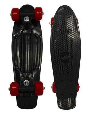Skateboard 43 cm Zwart/Rood