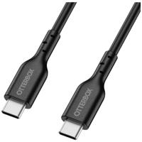 OtterBox Versterkte USB-C naar USB-C Cable, snellaadkabel voor Smartphone en Tablet, ultrarobuust, buig- en buigzaam getest, 3m, Zwart - thumbnail