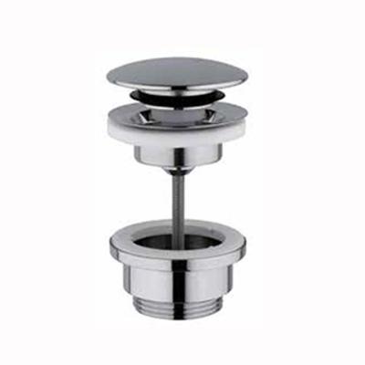 Clickwaste Hotbath Cobber Afvoerplug met Schroef Rond Verouderd Messing Living Colours