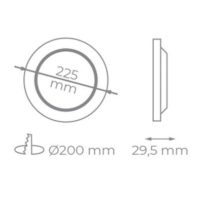 Ledlamp Iglux IG-54-18W-F 18 W