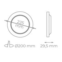 Ledlamp Iglux IG-54-18W-F 18 W - thumbnail