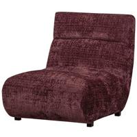 WOOOD Fauteuil 'Observe' Chenille, kleur Aubergine - thumbnail