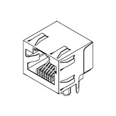 Molex MOL DataCom & Specialty 438600013 Bus Aantal polen (sensoren) 8P8C Zwart 1 stuk(s)