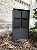 BOLD 11030 Buitenstopcontact 4-voudig Antraciet Zonder kabel - thumbnail