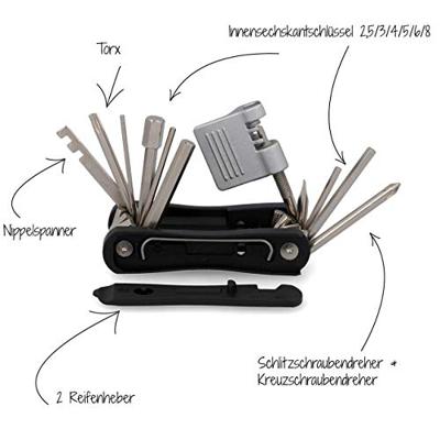 FISCHER FAHRRAD Fietsreparatiegereedschap 15-delig