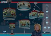 Dalber Kinderkamer hanglampPolice rood met blauw - 60612 - thumbnail