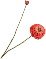 Silk-ka kunsttak zinnia 85cm oranje - thumbnail