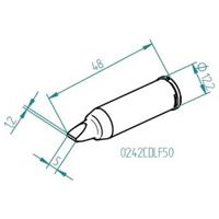 Ersa 0242CDLF50 Soldeerpunt Beitelvorm Grootte soldeerpunt 5 mm Inhoud: 1 stuk(s) - thumbnail