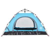 Tent 2-persoons snelontgrendeling blauw - thumbnail