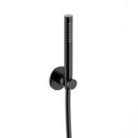 Hotbath Ace Handdoucheset - staafhanddouche - wandsteun - 150cm - doucheslang - zwart geborsteld PVD AC443MBP - thumbnail