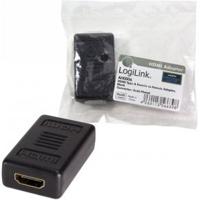 LogiLink AH0006 HDMI Adapter [1x HDMI-bus - 1x HDMI-bus] Zwart 0 mm - thumbnail