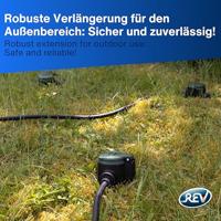 REV 0017103512 Stroom Verlengkabel 16 A Zwart, Groen 10 m H07RN-F 3G 1,5 mm² - thumbnail