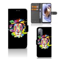 Motorola Moto G31 | G41 Leuk Hoesje Lion Color - thumbnail