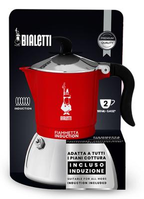 Italiaanse Koffiepot Bialetti FIAMMETTA INDUCTI Rood Roestvrij staal 2 Koppar - thumbnail