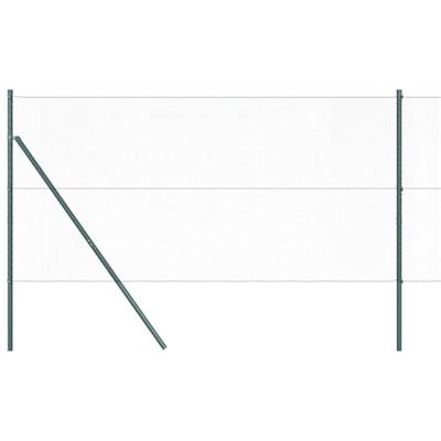 VidaXL Afrasteringspaal groen 10 x 1 m (13 mm gaas) staal en pvc