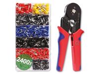 Quadrios 22T007 22T007 Krimptangset Adereindhulzen 0.25 tot 10 mm² Incl. assortiment adereindhulzen - thumbnail