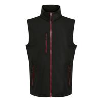 Ragetta RG915 Navigate 2-Layer Softshell Bodywarmer - Black/Classic Red - M - thumbnail
