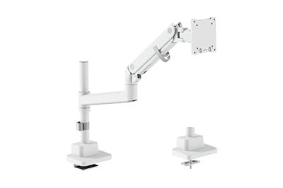 Digitus DIGITUS - Single Monitorhalterung, 57, 27 kg Monitor-tafelbeugel Aantal monteerbare displays: 1 Display(s) 144,8 cm (57) Wit Draaibaar, Kantelbaar,