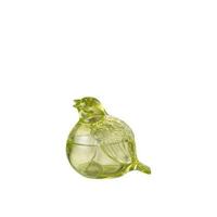 J-Line pot met deksel duif glas groen 14 cm | 12 stuks - thumbnail
