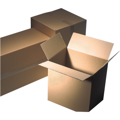 Amerikaanse vouwdoos | golfkarton | 405x305x236mm | enkele golf | bruin | 25 stuks