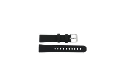 Horlogeband Tag Heuer BC0839 / WAC1214 Leder Zwart 17mm